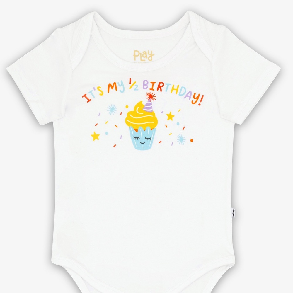 Little Sleepies It’s My 1/2 Birthday Onesie